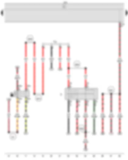 Wiring Diagram  VW SAVEIRO 2013 - Ignition/starter switch - X-contact relief relay - Onboard supply control unit - Terminal 30 wiring junction