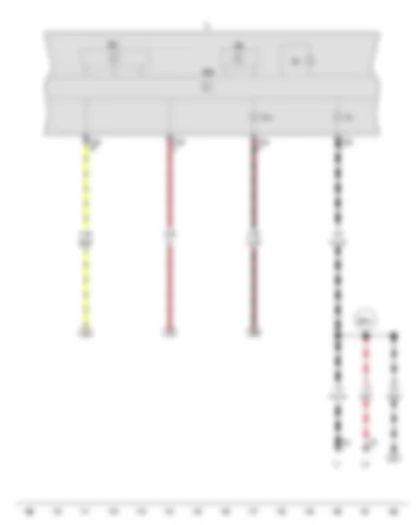 Wiring Diagram  VW SAVEIRO 2016 - Rev. counter - Speedometer - Control unit in dash panel insert - Dash panel insert - Main beam warning lamp - Alternator warning lamp - Rear fog light warning lamp