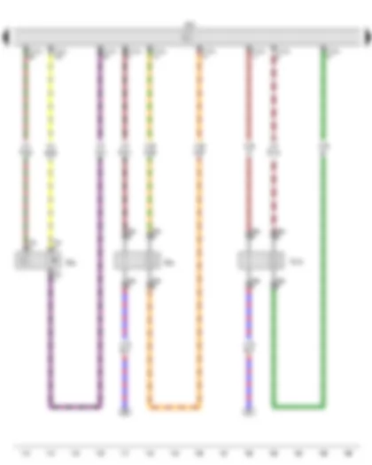 Wiring Diagram  VW SAVEIRO 2015 - Engine speed sender - Lambda probe - Lambda probe after catalytic converter - Engine control unit