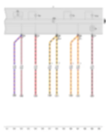 Wiring Diagram  VW SAVEIRO 2016 - Fuel gauge - Rev. counter - Control unit in dash panel insert - Dash panel insert - Alternator warning lamp - Coolant temperature warning lamp (too cold) - Electronic power control fault lamp