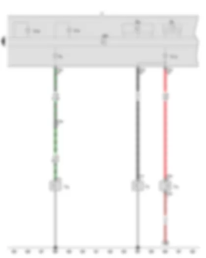 Wiring Diagram  VW SAVEIRO 2015 - Handbrake warning switch - Oil pressure switch - Brake fluid level warning contact - Speedometer - Control unit in dash panel insert - Dash panel insert - Oil pressure warning lamp