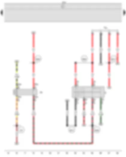 Wiring Diagram  VW SAVEIRO 2016 - Ignition/starter switch - X-contact relief relay - Onboard supply control unit - Terminal 30 wiring junction