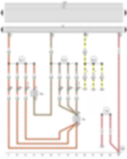 Wiring Diagram  VW SAVEIRO 2015 - Onboard supply control unit - Front left treble loudspeaker - Front left bass loudspeaker