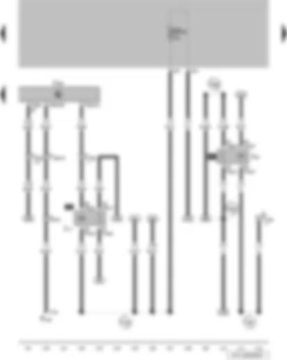 Wiring Diagram  VW SAVEIRO 2012 - Fuel pump relay - X-contact relief relay - engine control unit