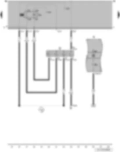 Wiring Diagram  VW SAVEIRO 2014 - Ignition/starter switch - X-contact relief relay - control unit in dash panel insert - dash panel insert - alternator warning lamp