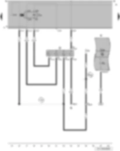 Wiring Diagram  VW SAVEIRO 2012 - Ignition/starter switch - X-contact relief relay - control unit in dash panel insert - dash panel insert - alternator warning lamp