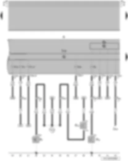 Wiring Diagram  VW SAVEIRO 2006 - Handbrake warning switch - oil pressure switch - brake fluid level warning contact - rev. counter - alternator warning lamp - oil pressure warning lamp