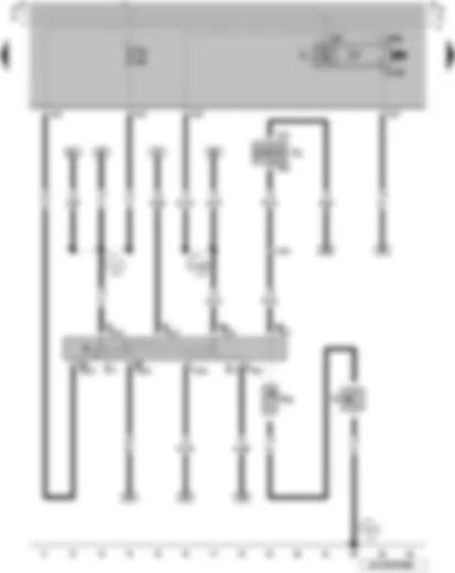 Wiring Diagram  VW SAVEIRO 2006 - Turn signal switch - headlight dipper and flasher switch - horn plate - horn or dual tone horn - horn activation contact ring - turn signal relay
