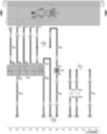 Wiring Diagram  VW SAVEIRO 2006 - Intermittent wiper switch - automatic intermittent wash and wipe relay - windscreen and rear window washer pump - number plate light