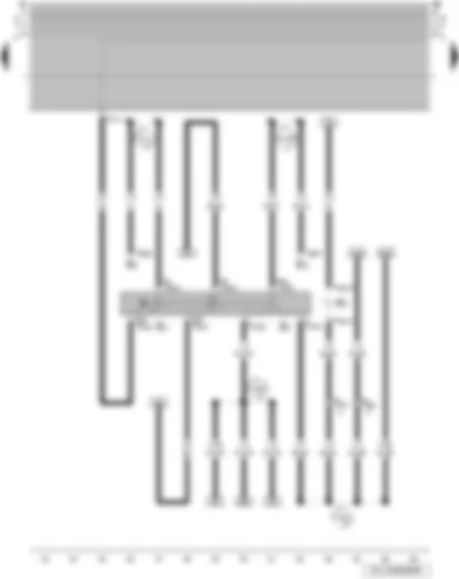 Wiring Diagram  VW SAVEIRO 2009 - Turn signal switch - headlight dipper/flasher switch - front right turn signal bulb