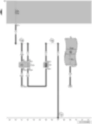 Wiring Diagram  VW SAVEIRO 2014 - Fresh air blower and radiator fan relay - control unit in dash panel insert - dash panel insert - alternator warning lamp - radiator fan