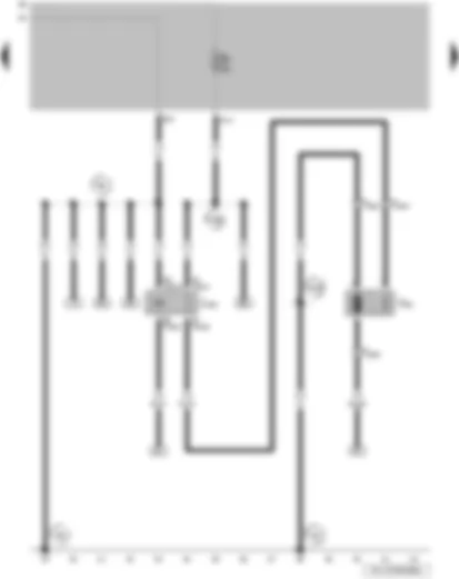 Wiring Diagram  VW SAVEIRO 2008 - Fresh air blower and radiator fan relay - radiator fan on right