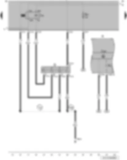 Wiring Diagram  VW SAVEIRO 2014 - Ignition/starter switch - X-contact relief relay - control unit in dash panel insert - dash panel insert - alternator warning lamp
