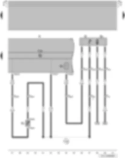 Wiring Diagram  VW SAVEIRO 2014 - Fuel gauge sender - fuel gauge - coolant temperature display sender - fuel system pressurisation pump - dash panel insert