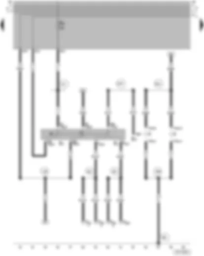 Wiring Diagram  VW SAVEIRO 2006 - Turn signal switch - Headlight dipper/flasher switch - Number plate light