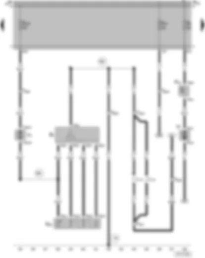 Wiring Diagram  VW SAVEIRO 2003 - Interruptor do ventilador para ar natural - Lâmpada para iluminação do mecanismo de regulagem da ventilação para ar natural - Ventilador para ar natural - Ventilador para líquido de arrefecimento