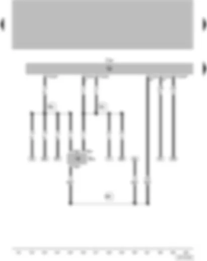 Wiring Diagram  VW SAVEIRO 2002 - Speedometer sender (Hall sender on gearbox) - 4LV (injection system) control unit