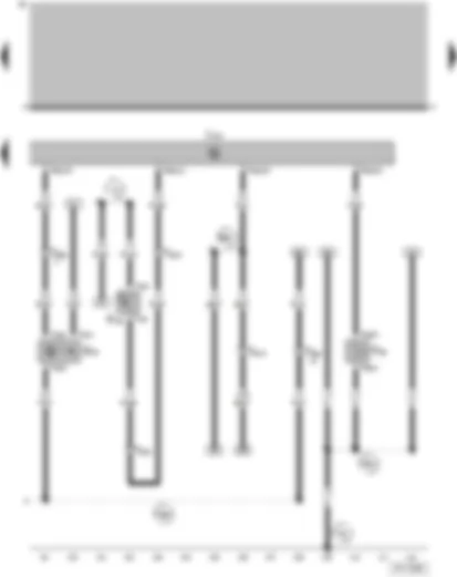 Wiring Diagram  VW SAVEIRO 2002 - Power assisted steering pressure switch - Air conditioner shut-off thermal switch - Hall sender - Motronic control unit