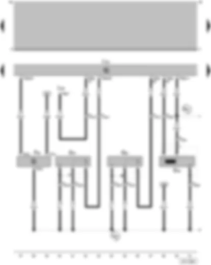 Wiring Diagram  VW SAVEIRO 2006 - Altitude sender - Engine speed sender - Knock sensor I - Knock sensor II - Motronic control unit