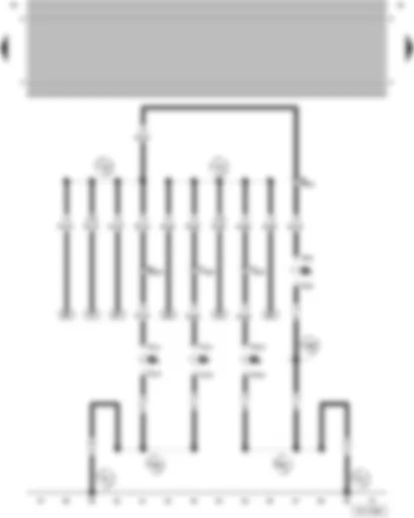 Wiring Diagram  VW SAVEIRO 2003 - Turn signal bulb - front left - Turn signal bulb - rear left - Turn signal bulb - front right - Turn signal bulb - rear right