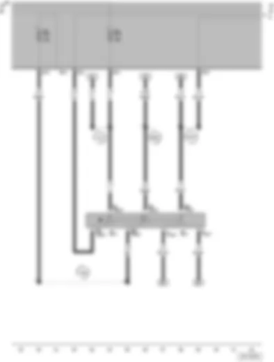 Wiring Diagram  VW SAVEIRO 2002 - Turn signal switch - Headlight dipper/flasher switch