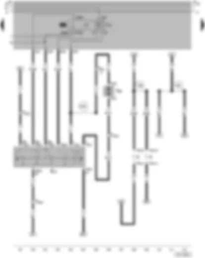 Wiring Diagram  VW SAVEIRO 2003 - Interruptor do limpador do pára-brisa com ligação para funcionamento intermitente - Relé para sistema automático intermitente do limpador e lavador - Motor do limpador do vidro traseiro