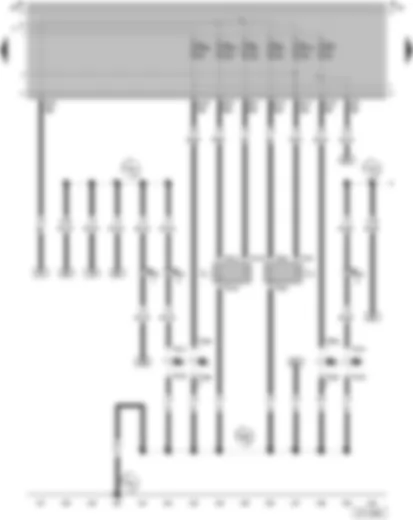 Wiring Diagram  VW SAVEIRO 2003 - Twin filament bulb/sealed beam insert - left - Twin filament bulb/sealed beam insert - right - Side light bulb - left - Side light bulb - right - Turn signal bulb - front left - Turn signal bulb - front right