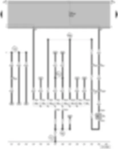 Wiring Diagram  VW SAVEIRO 2004 - Reversing light switch - Tail light bulb - right - Tail light bulb - left - Turn signal bulb - rear left - Turn signal bulb - rear right - Brake light bulb - left - Brake light bulb - right - Reversing light bulb - left - Reversing light bulb - right