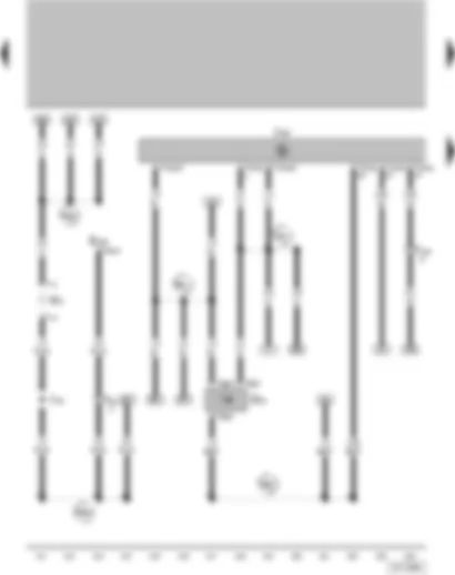 Wiring Diagram  VW SAVEIRO 2003 - Speedometer sender (Hall sender on gearbox) - Diode - 4LV (injection system) control unit - Luggage compartment light