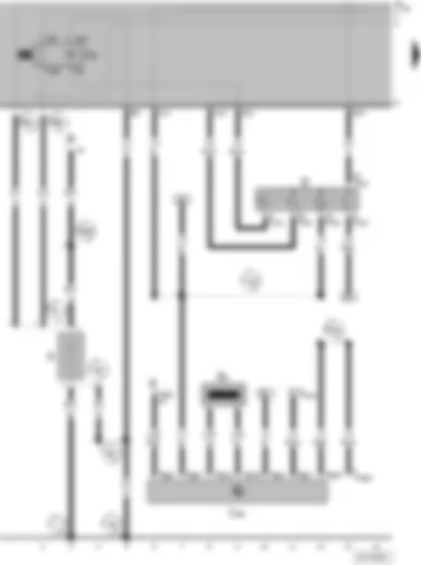 Wiring Diagram  VW SAVEIRO 2005 - Bateria - Relé aliviador para contato X - Comutador de ignição e partida - Bobina de leitura para imobilizador - Aparelho de comando do imobilizador