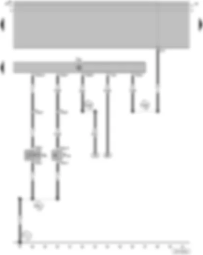 Wiring Diagram  VW SAVEIRO 2003 - Interruptor de contato na tampa dianteira/tampa do motor - para sistema de advertência anti-roubo - Buzina para sistema de advertência anti-roubo - Aparelho de comando do sistema de alarme