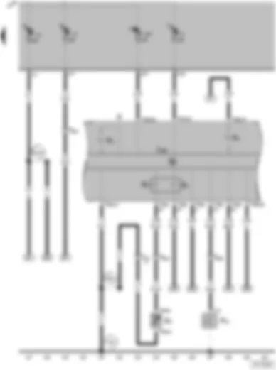 Wiring Diagram  VW SAVEIRO 2003 - Oil pressure switch - Fuel gauge - Coolant temperature sender - Coolant temperature gauge - Dash panel insert - Alternator warning lamp - Oil pressure warning lamp  