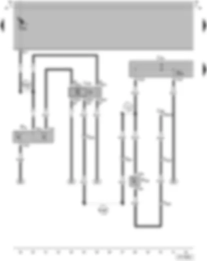 Wiring Diagram  VW SAVEIRO 2003 - Air conditioner switch - Radiator fan thermo-switch - Fresh air blower and radiator fan relay -Air conditioning system control unit - A/C Cut-Out Thermal Switch