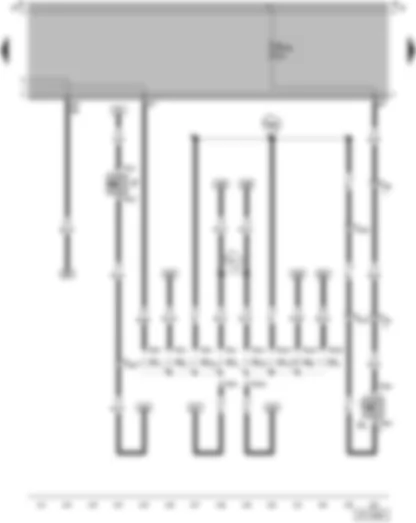 Wiring Diagram  VW SAVEIRO 2004 - Brake light switch - Reversing light switch - Tail light bulb - right - Tail light bulb - left - Turn signal bulb - rear left - Turn signal bulb - rear right - Brake light bulb left - Brake light bulb - right - Reversing light bulb - left - Reversin light bulb - right