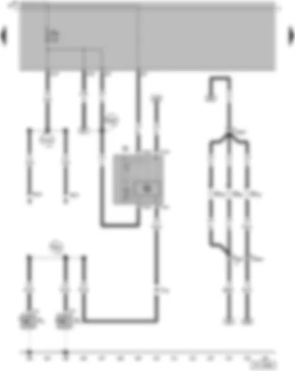 Wiring Diagram  VW SAVEIRO 2006 - Door contact switch - driver side - Door contact switch - front passenger side - Diode - Interior light - front