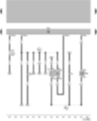 Wiring Diagram  VW SAVEIRO 2006 - Fuel pump relay - 1AV control unit (injection system) - Activated charcoal filter system solenoid valve I (pulsed) - Push-in bridge