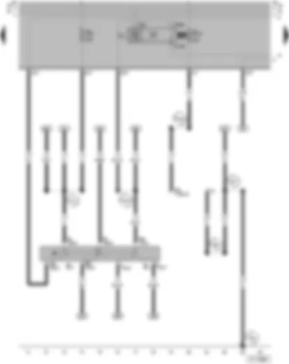 Wiring Diagram  VW SAVEIRO 2004 - Turn signal switch - Headlight dipper/flasher switch - Hazard warning light relay