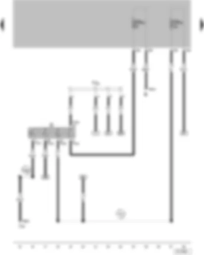 Wiring Diagram  VW SAVEIRO 2010 - Ignition/starter switch - terminal 30 wiring junction