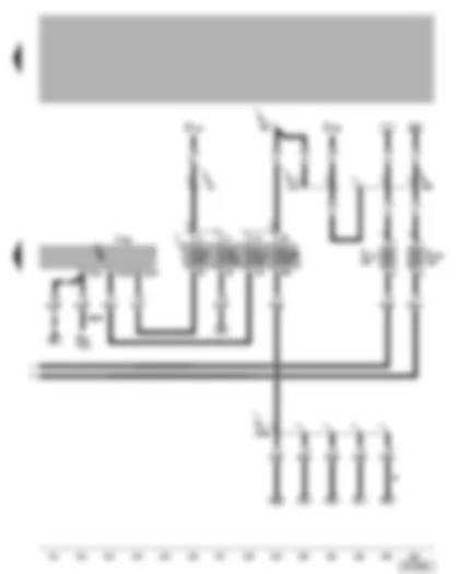 Wiring Diagram  VW SAVEIRO 2009 - Alarm system control unit - rear left turn signal bulb - rear right turn signal bulb