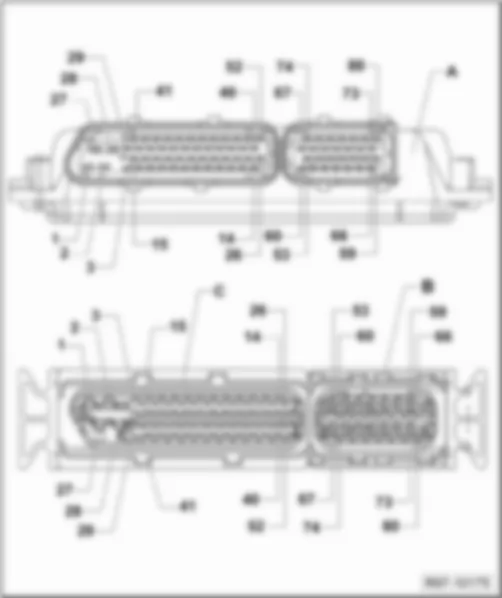 VW SAVEIRO 2017 Instrument cluster indicator control unit J285