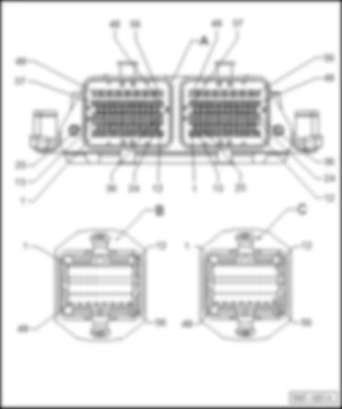VW SAVEIRO 2015 Instrument cluster indicator control unit J285