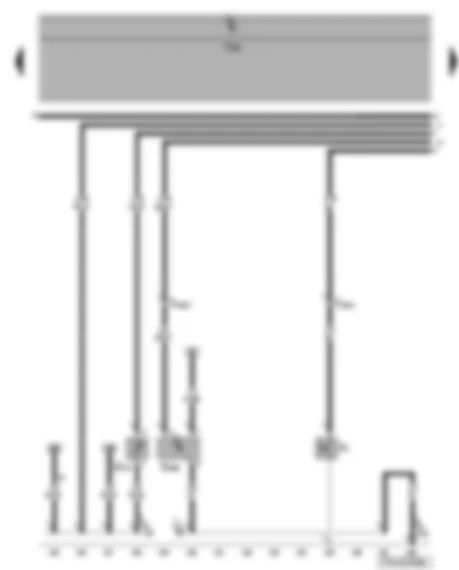 Wiring Diagram  VW SHARAN 2010 - Oil pressure switch - coolant shortage indicator sender - oil level and oil temperature sender
