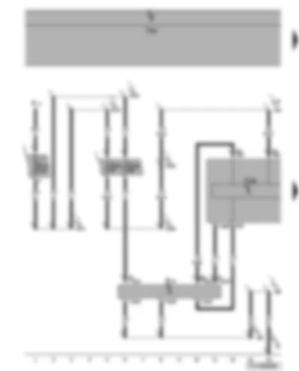 Wiring Diagram  VW SHARAN 2010 - Voltage converter - control unit with display for radio and navigation system - fuses
