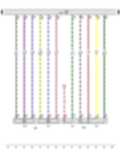 Wiring Diagram  VW SHARAN 2011 - Accelerator pedal module - Lambda probe 1 before catalytic converter - Engine control unit