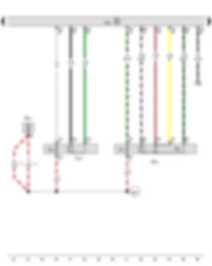 Wiring Diagram  VW SHARAN 2015 - Lambda probe 1 before catalytic converter - Lambda probe after catalytic converter - Engine control unit