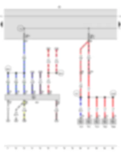 Wiring Diagram  VW SHARAN 2012 - Fuse holder B