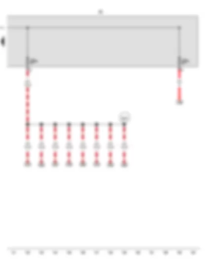 Wiring Diagram  VW SHARAN 2012 - Fuse holder B