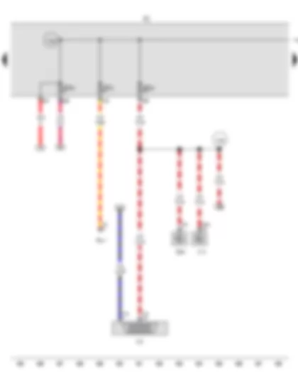 Wiring Diagram  VW SHARAN 2012 - Fuse holder C