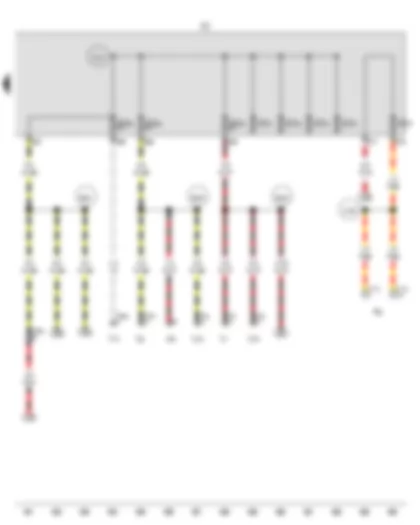 Wiring Diagram  VW SHARAN 2012 - Fuse holder C