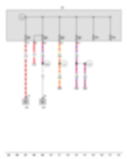 Wiring Diagram  VW SHARAN 2012 - Fuse holder D